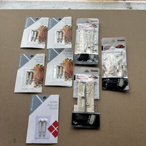 5 Packages Turkey Pop-Up Timers And 3 Turkey Basics Kits All In Unopened Package